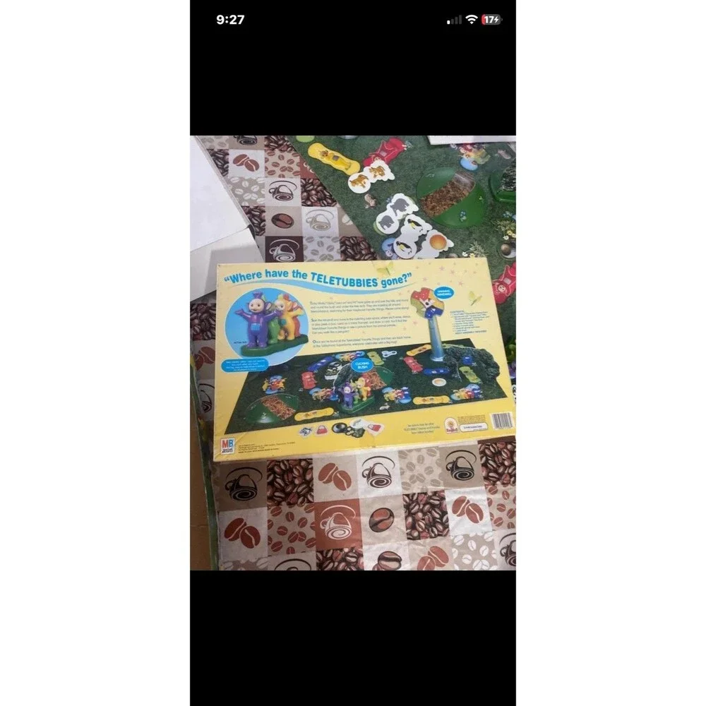 Vintage 1998 Milton Bradley Teletubbies Teletubbyland Board Game Incomplete